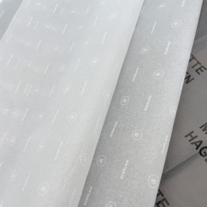 white logo tissue paper